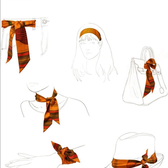 Bandeau Scarf for Handbags, Head, or Neck - Picture 3 of 7